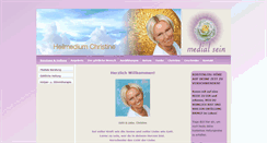 Desktop Screenshot of heilmedium-christine.at